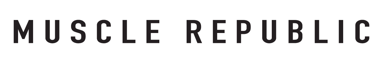 small black mucsle republic logo